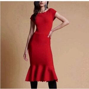 Rachel Parcell Red Midi Dress